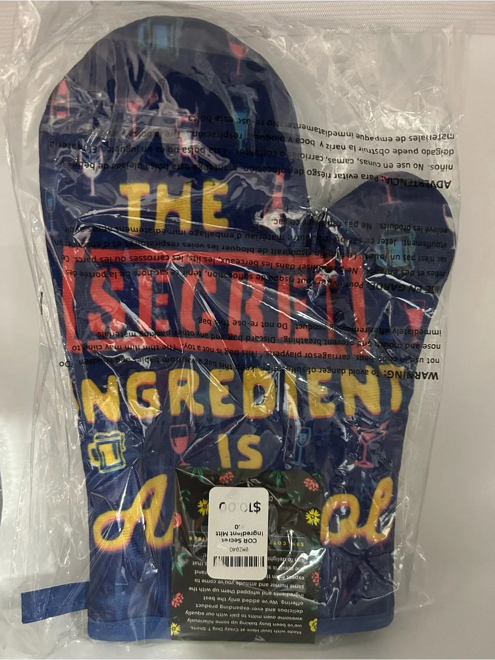Kitchen Oven Mitt - Navy Blue 